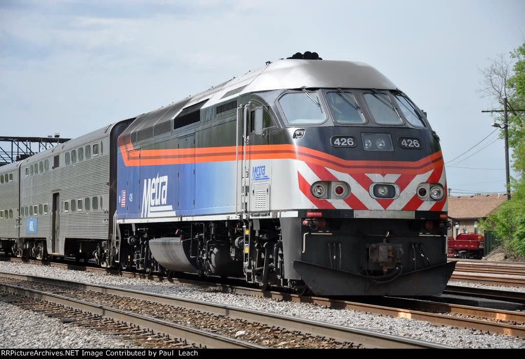 Tied down commuter train waits out the weekend